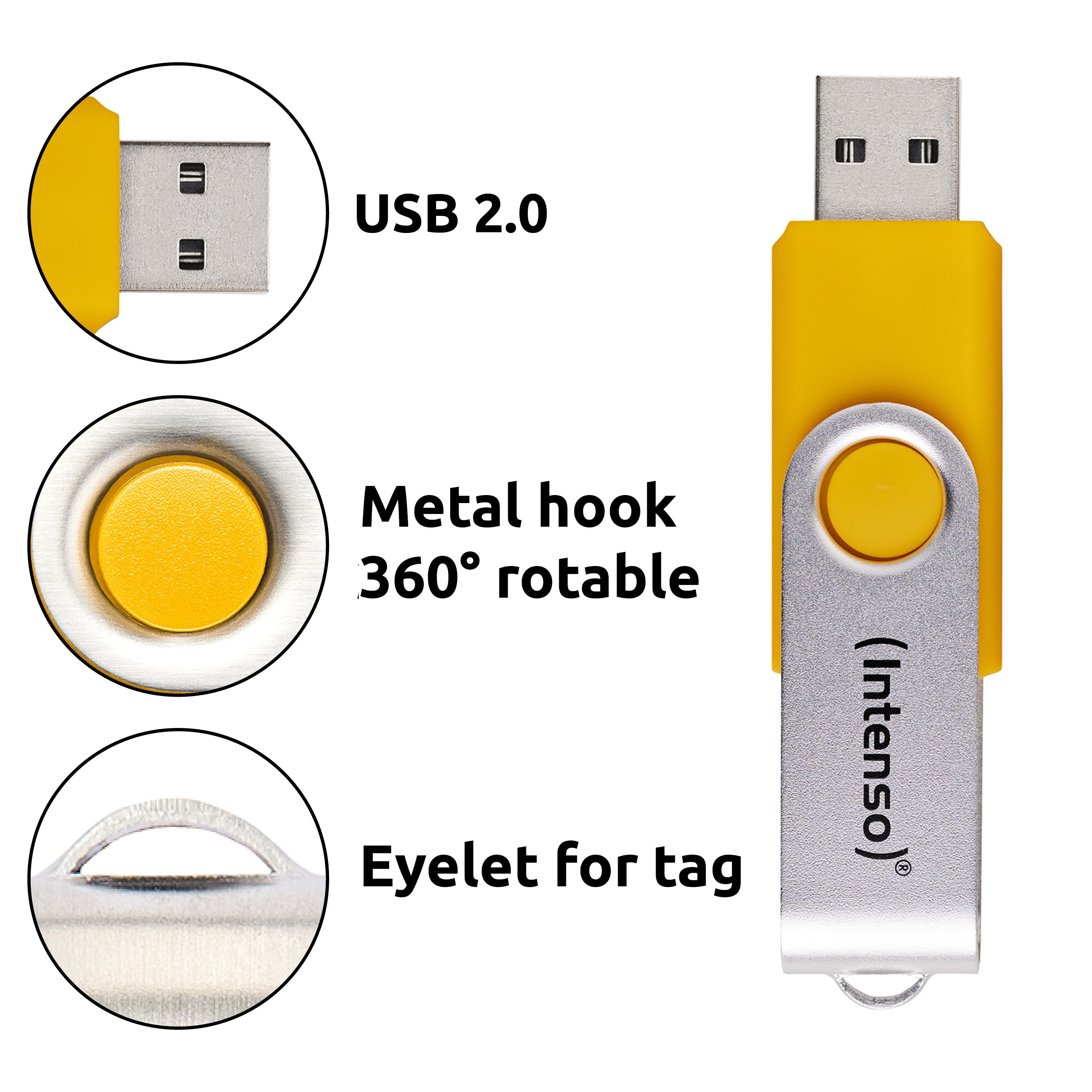 Intenso Office Line 256gb Usb Stick 3.2 Multipack X5 Bunt