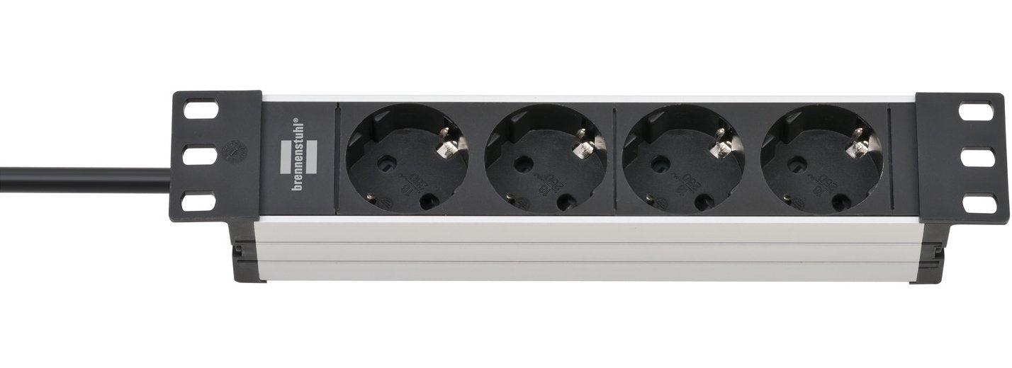 Brennenstuhl Regleta Rack Alu-Line 10" 4 Vías 2m 1390007004