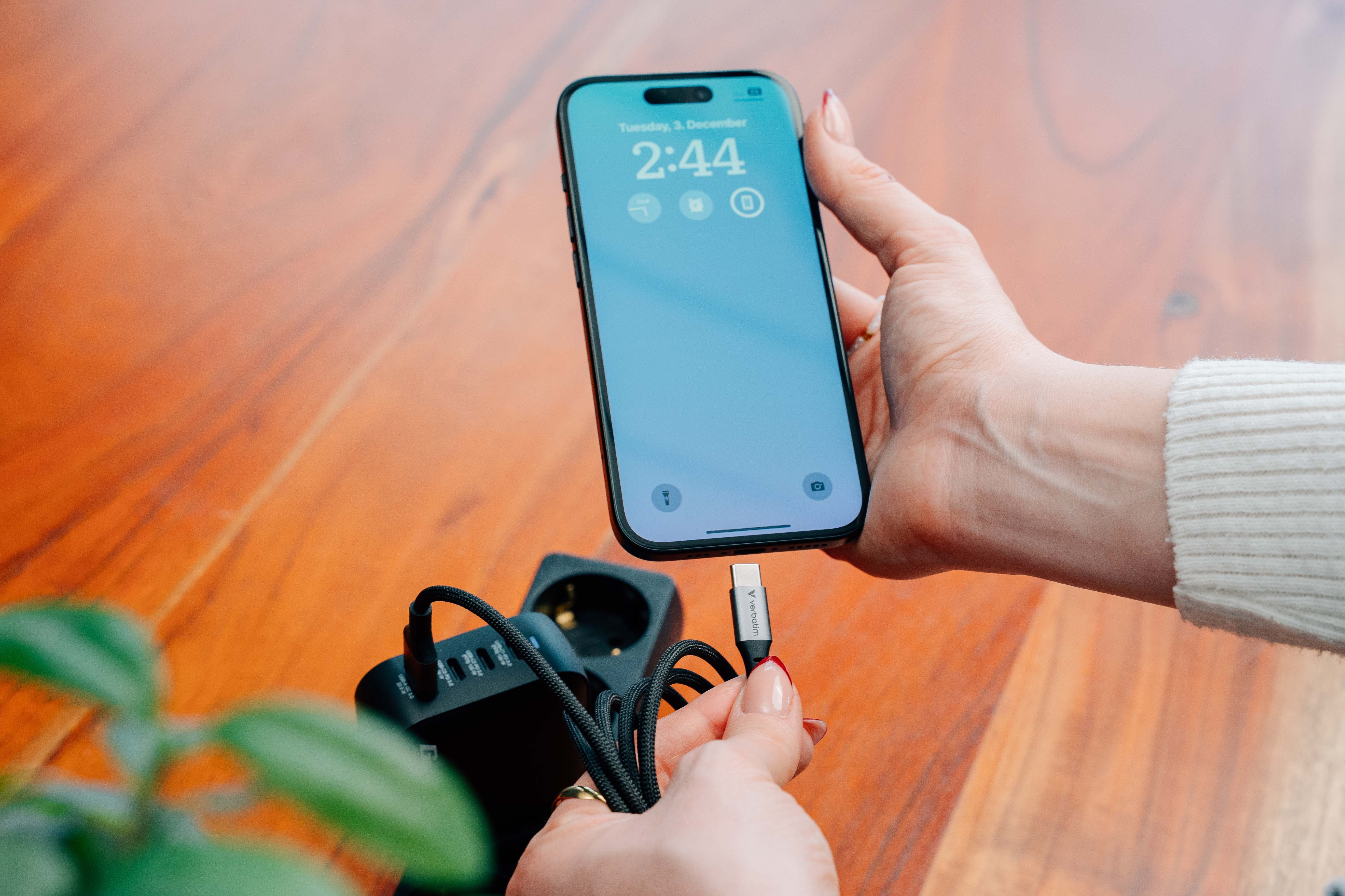 Verbatim Verbatim Sync & Charge Usb-C Auf Usb-C-Kabel 60w 120 Cm