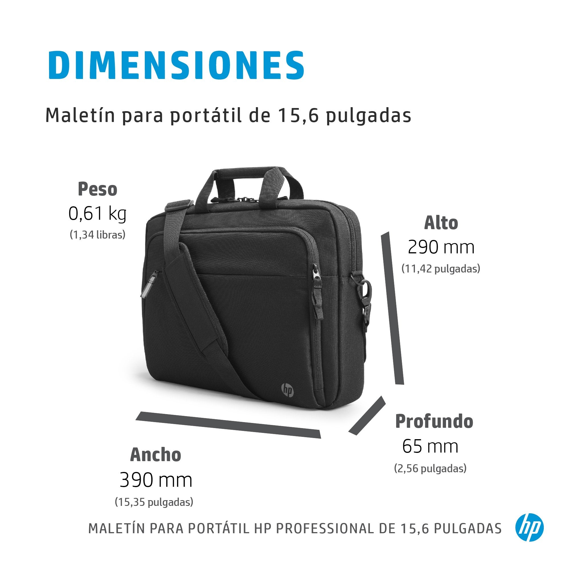 Professional 15.6-Inch Laptop Bag
