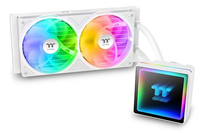 Refrigeración Líquida Cpu K Thermaltake Th240 V3 Argb Sync Aio Snow Edition