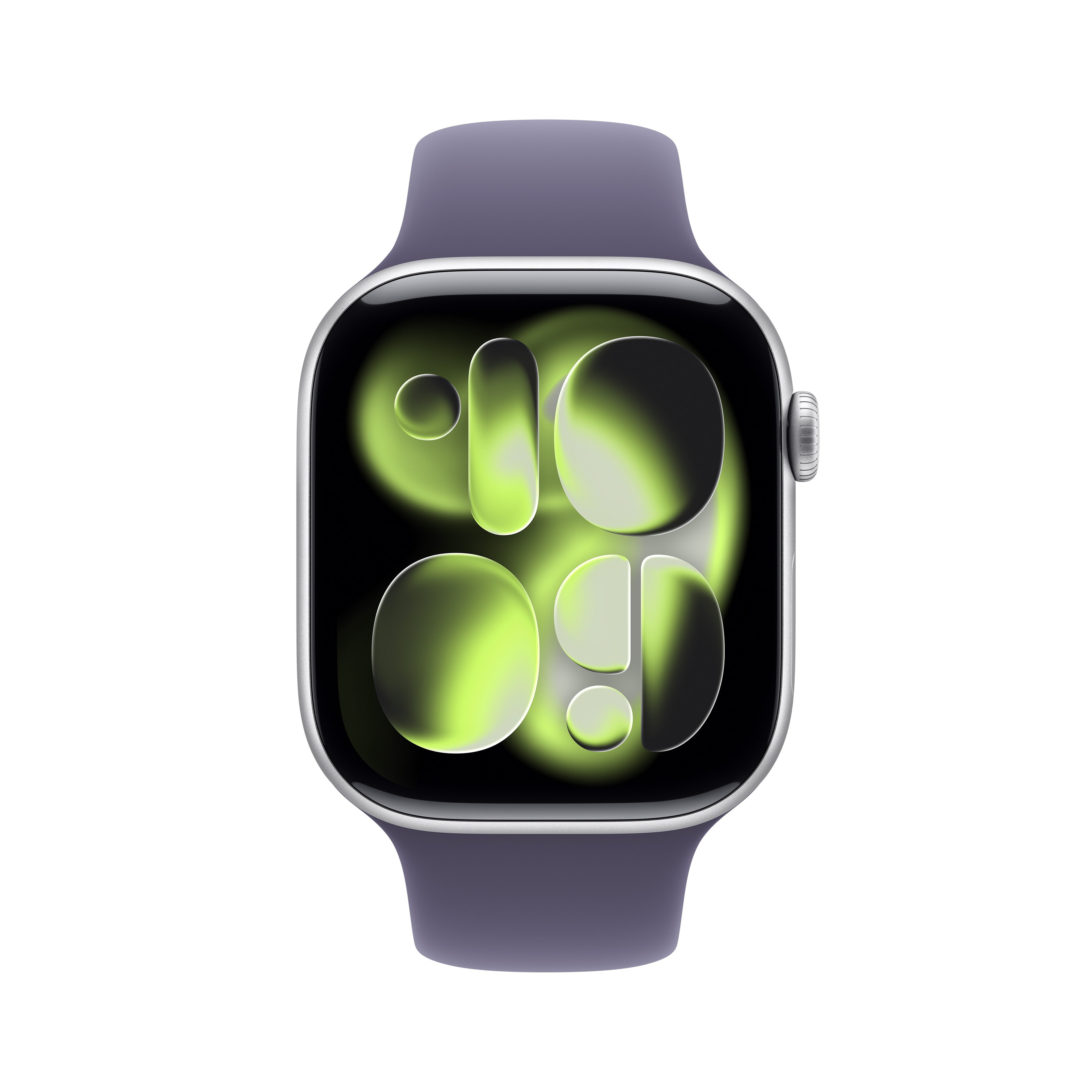 Apple Watch S11 Aluminium 46mm Silber (Sportarmband Nebelviolett) S M