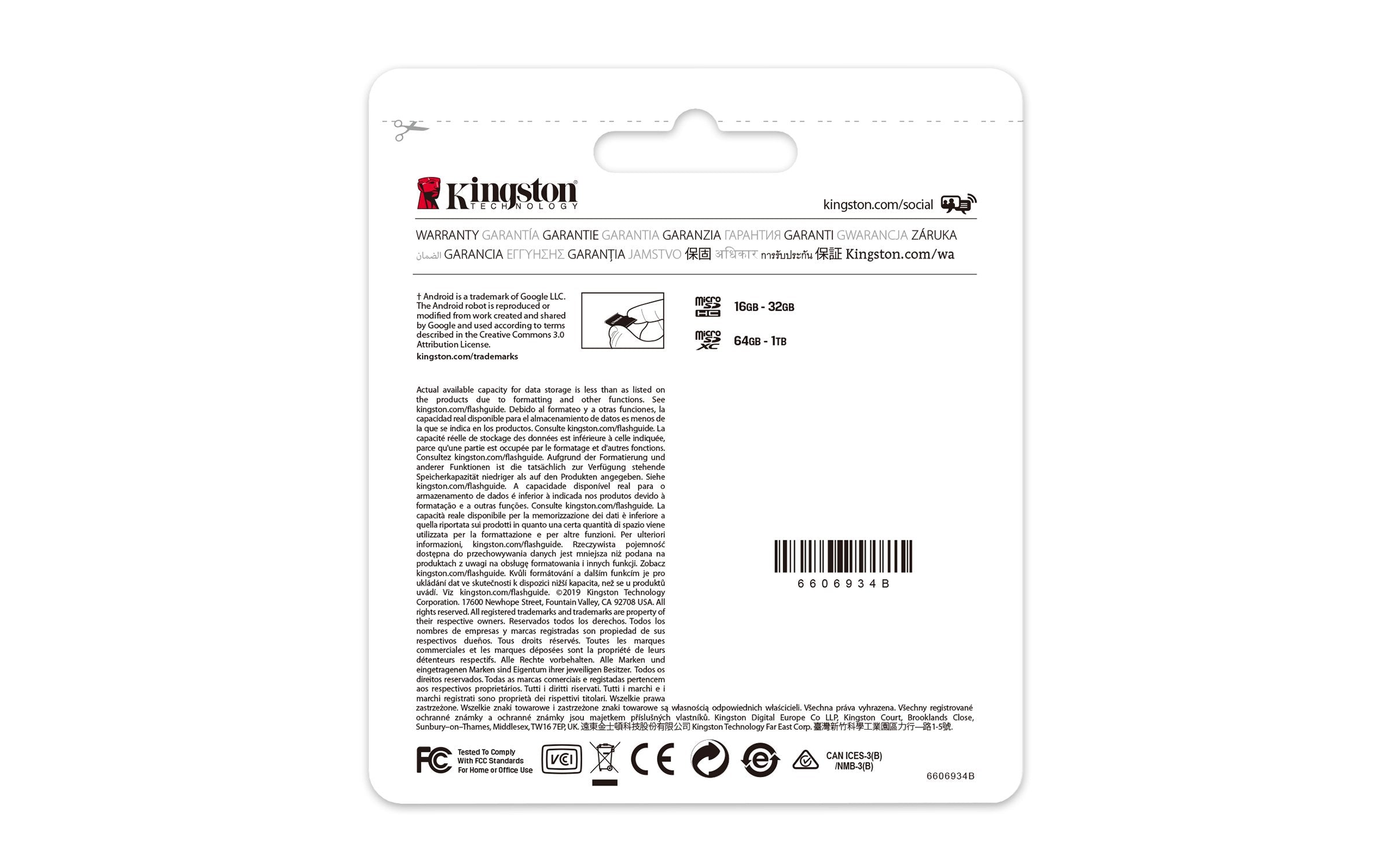 EAN 740617299250 - Kingston Technology Canvas Select Plus MicroSDXC UHS-I Clase 10 imagen 4