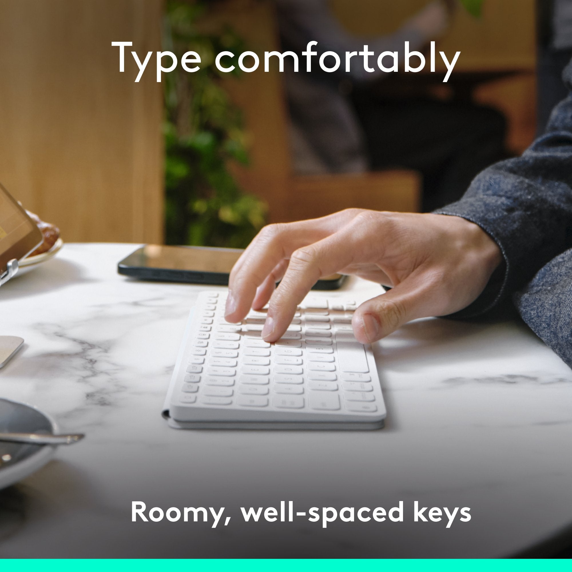 EAN 5099206126152 - Logitech 920-013011 teclado para móvil Español Bluetooth Gris, Blanco imagen 12