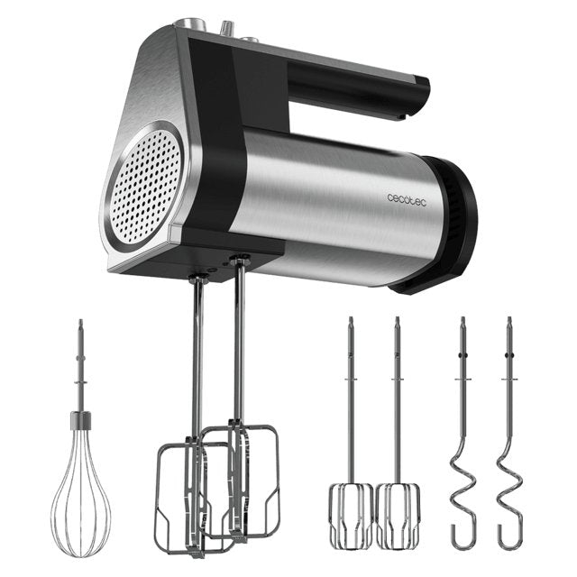 EAN 8435602543853 - Cecotec PowerTwist 500 Batidora de mano 500 W Negro, Acero inoxidable imagen 1