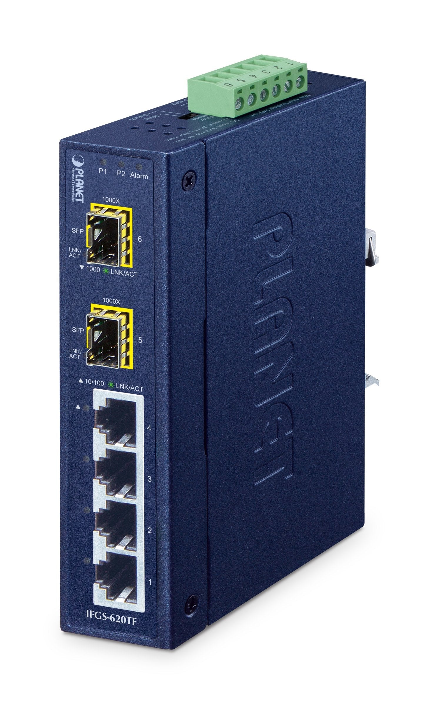 EAN 4711605288026 - PLANET IFGS-620TF switch No administrado Fast Ethernet (10/100) Azul imagen 1