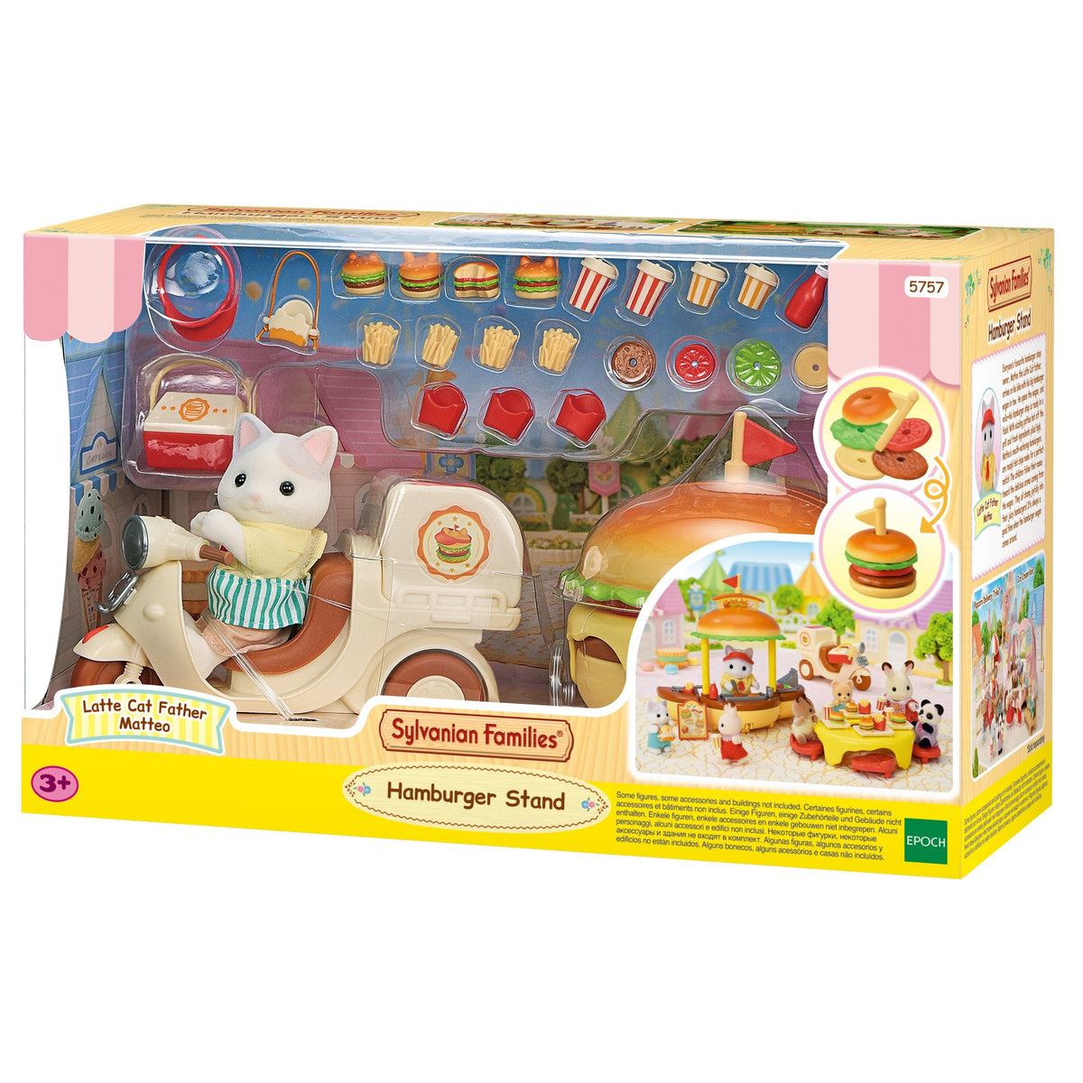 Epoch Sylvanian Families - Portátil Hamburger Imbiss Con Figur 5757