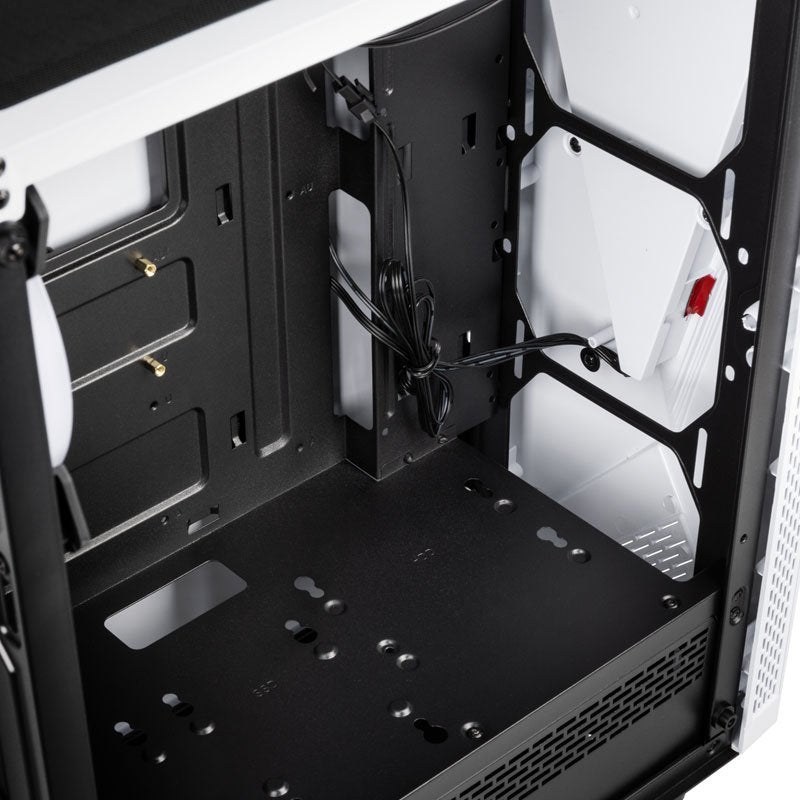 Kolink Void White Carcasa De Ordenador Midi Tower Negro, Blanco