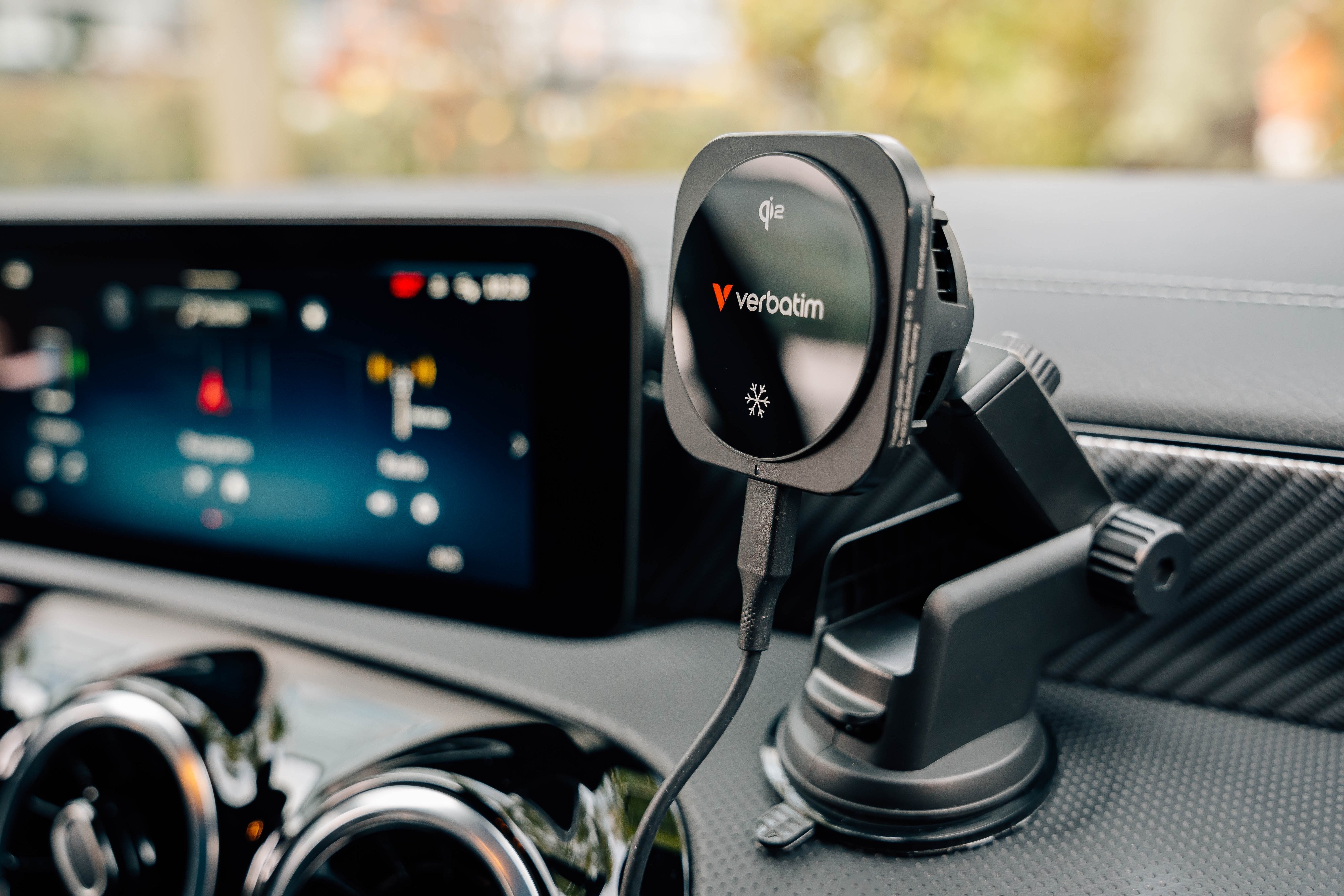 Verbatim Charge 'N' Drive Qi2 Cargador Inalámbrico Carga Rápida Auto