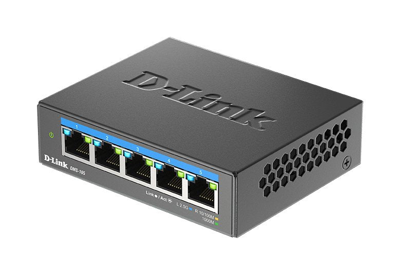 EAN 0790069469305 - D-Link DMS-105 No administrado L2 2.5G Ethernet (100/1000/2500) Negro imagen 5