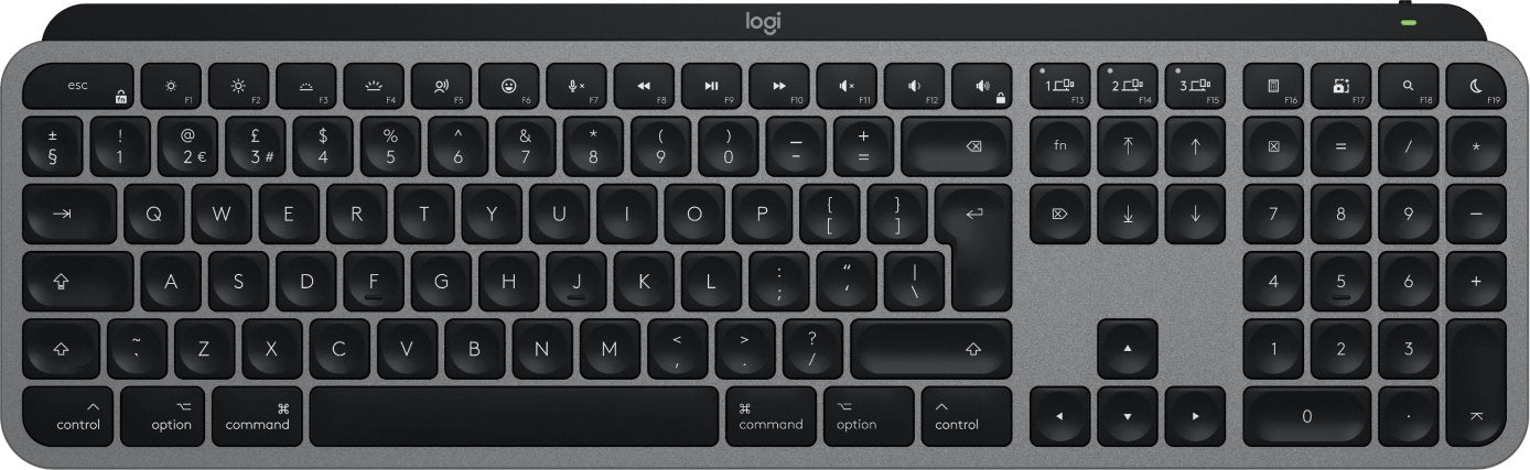 EAN 5099206114548 - Logitech MX Keys S for Mac teclado Oficina RF Wireless + Bluetooth QWERTY Inglés del Reino Unido Aluminio imagen 1