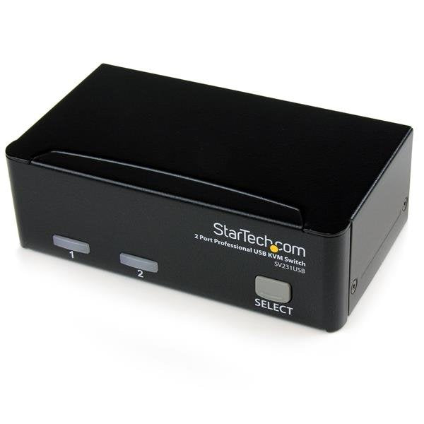Startech Conmutador Switch Profesional Kvm 2 Puert