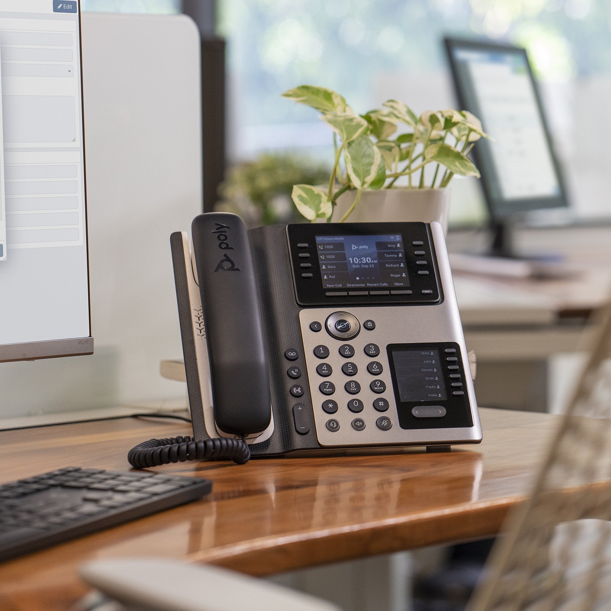 Poly Edge E400 Teléfono Ip Negro 8 Líneas Ips