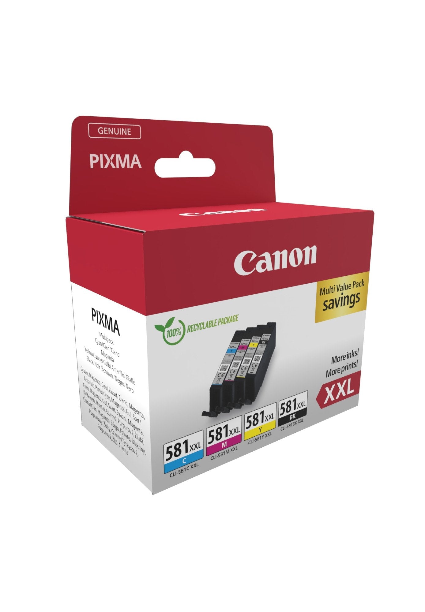 EAN 8714574679068 - Canon 1998C007 cartucho de tinta 4 pieza(s) Original Negro, Cian, Magenta, Amarillo imagen 2