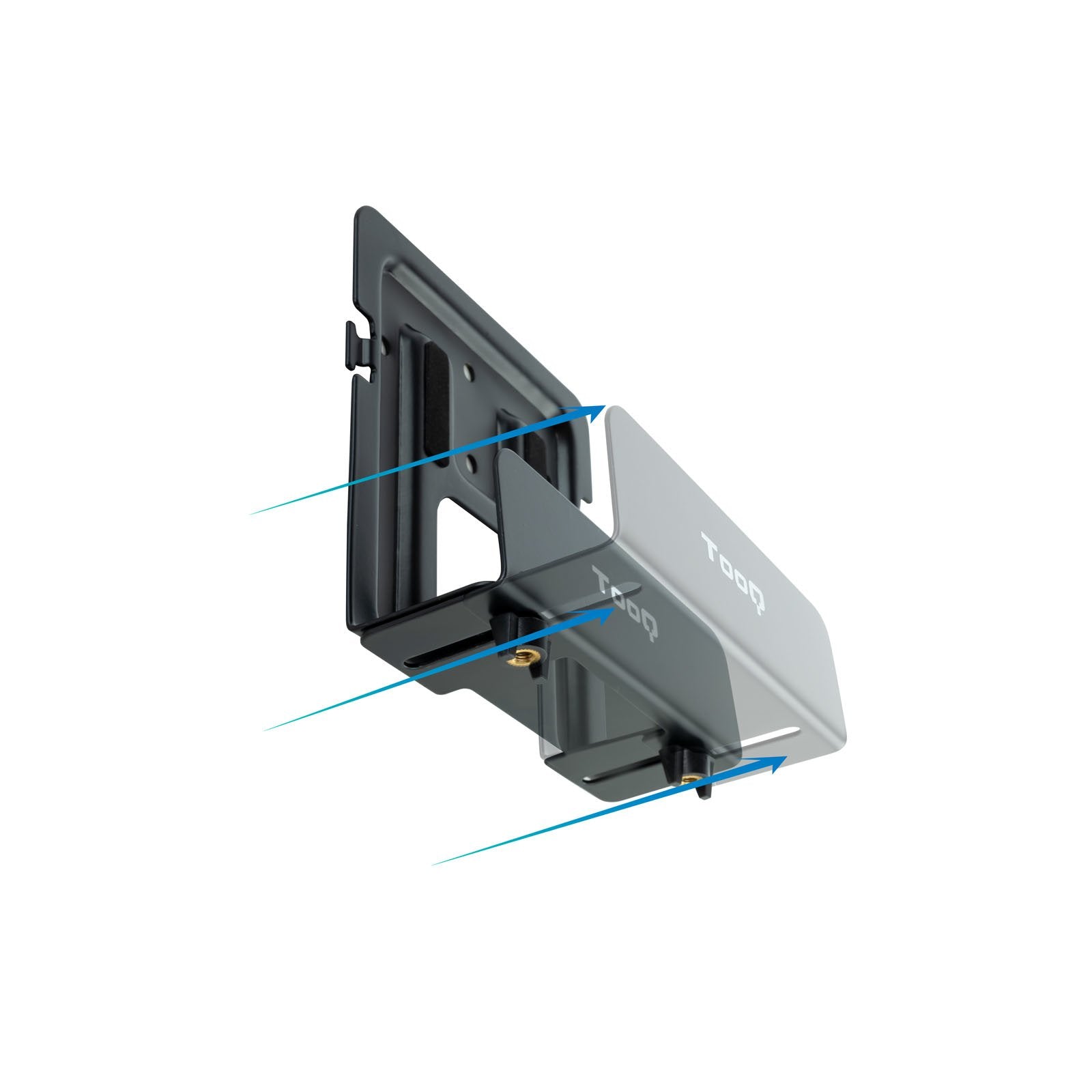 EAN 8433281012318 - TooQ TQMPM4776 soporte de CPU Soporte de CPU para instalación en pared Negro imagen 3