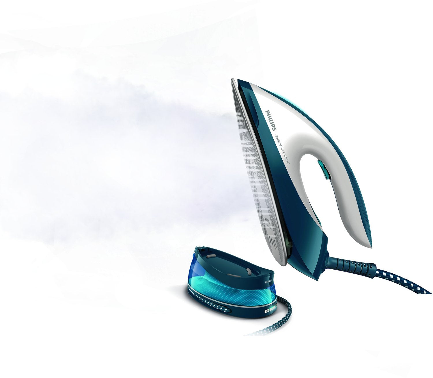EAN 8710103935841 - Philips GC7840/20 estación plancha al vapor 2400 W 1,5 L Suela de SteamGlide Azul, Blanco imagen 2