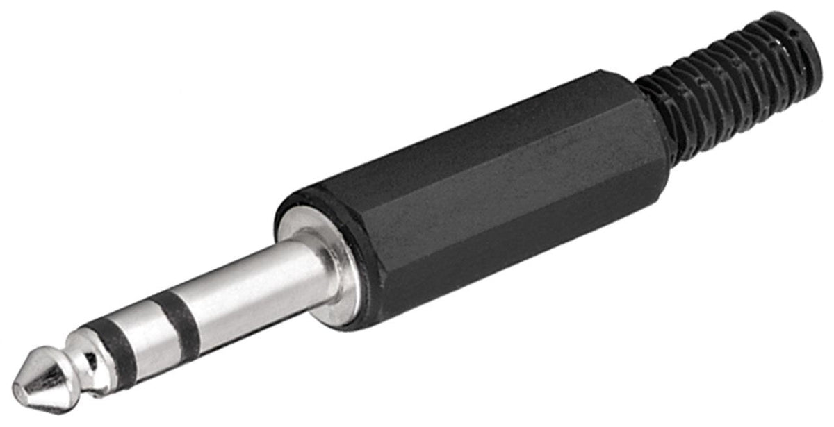 Goobay 11036 Conector 6.35 Mm Negro, Plata