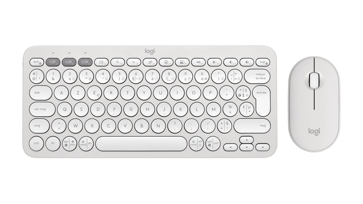 Pebble 2 Combo Tonal White Fra - Fra 2.4ghz/Bt-419 Universal