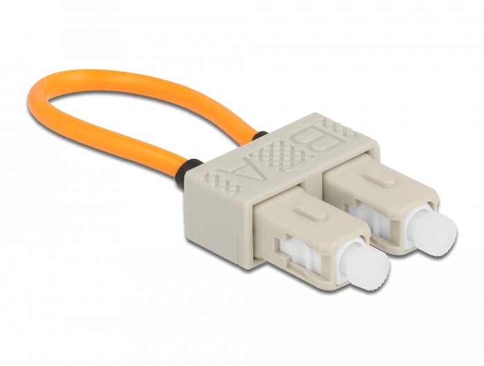Delock Lwl Loopback Adapter Sc Om1 Multimode Beige