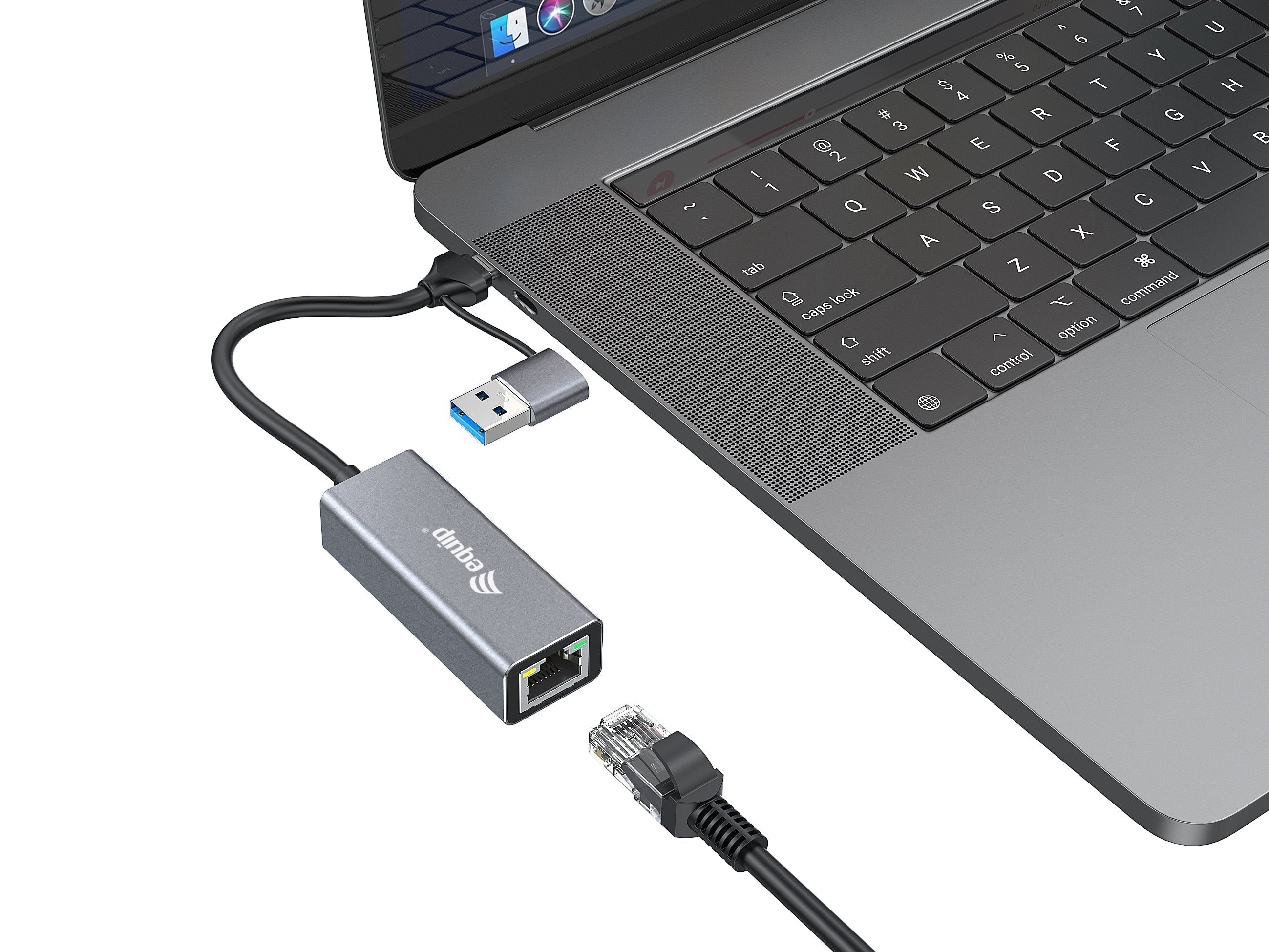 Equip Adaptador Usb-C -> Rj45 10 100 1000 2500 Mbps + Usb-A