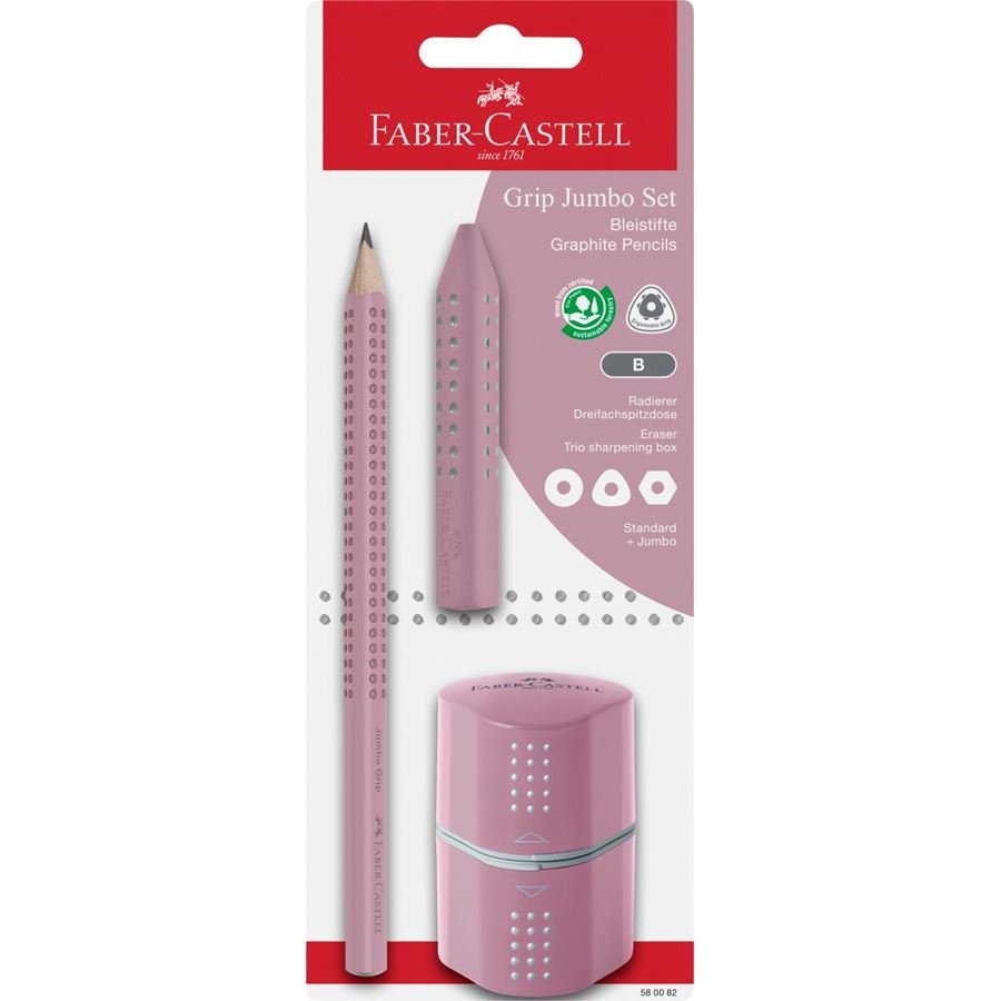 Faber-Camell Jumbo Grip Set Rose Shadows Bk