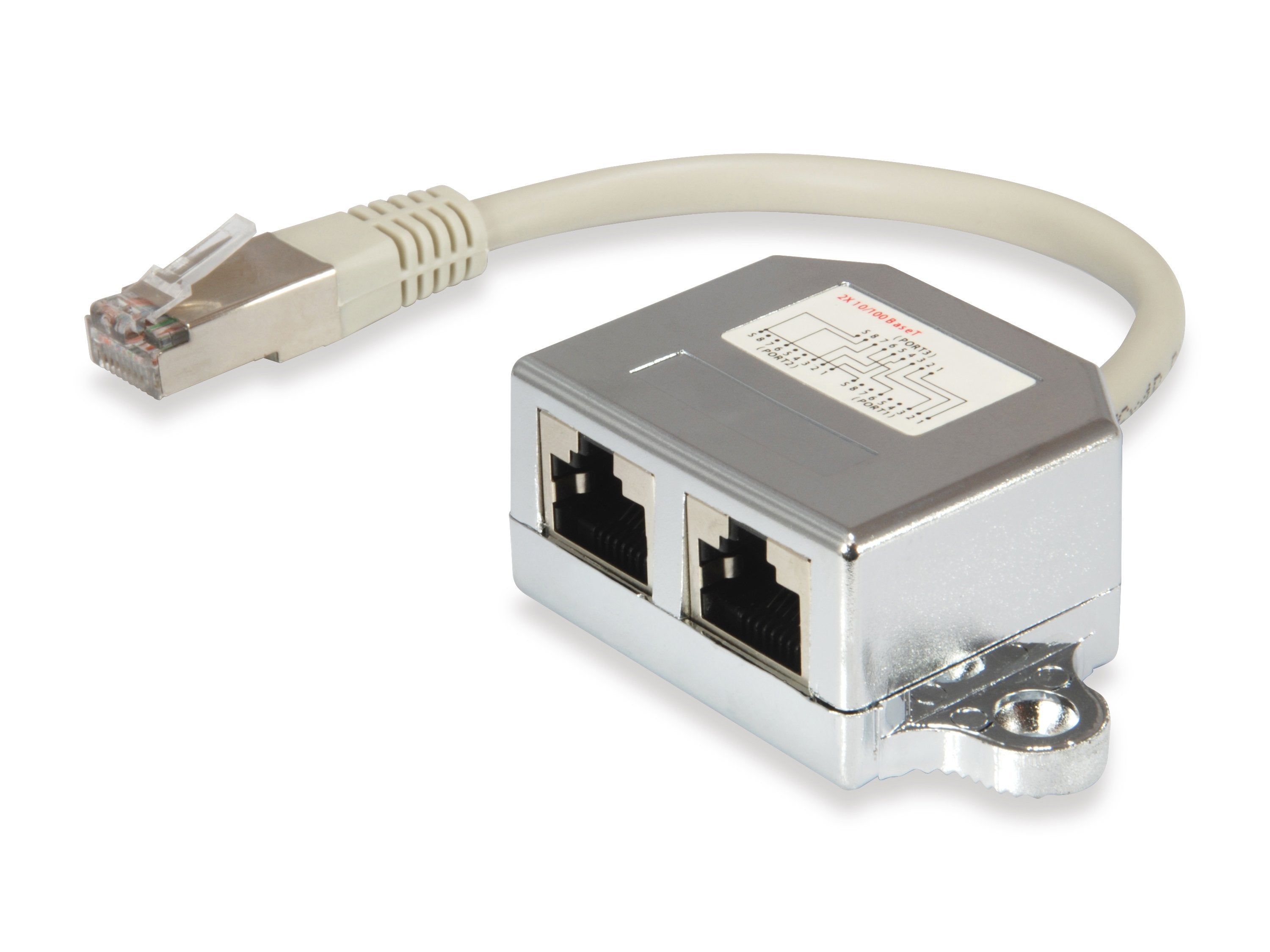 Equip Splitter C5 1xrj45 2xrj45 M/H 0,15m