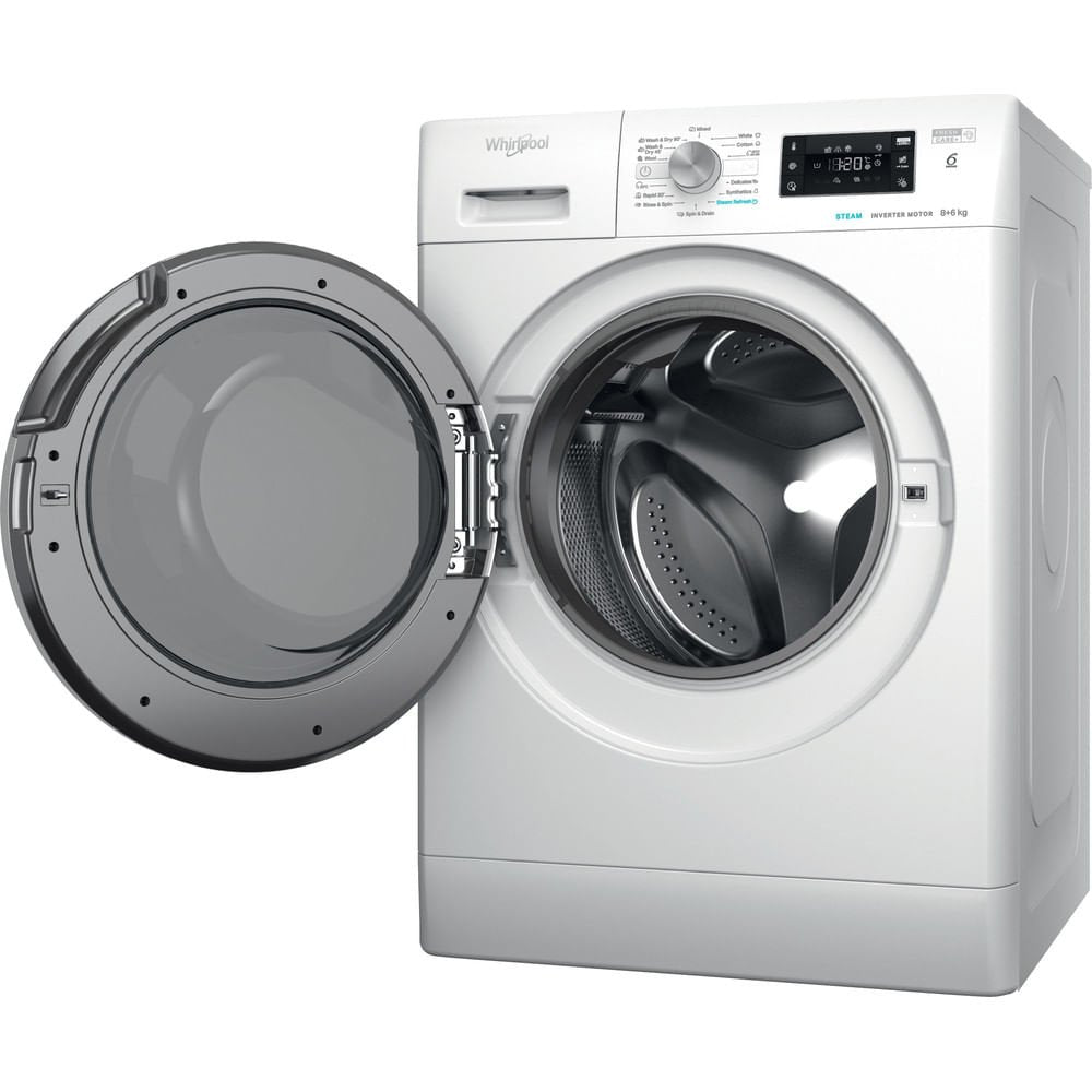 EAN 8003437057328 - Whirlpool FFWDB 864489 SV EE lavadora-secadora Independiente Carga frontal Blanco C imagen 4