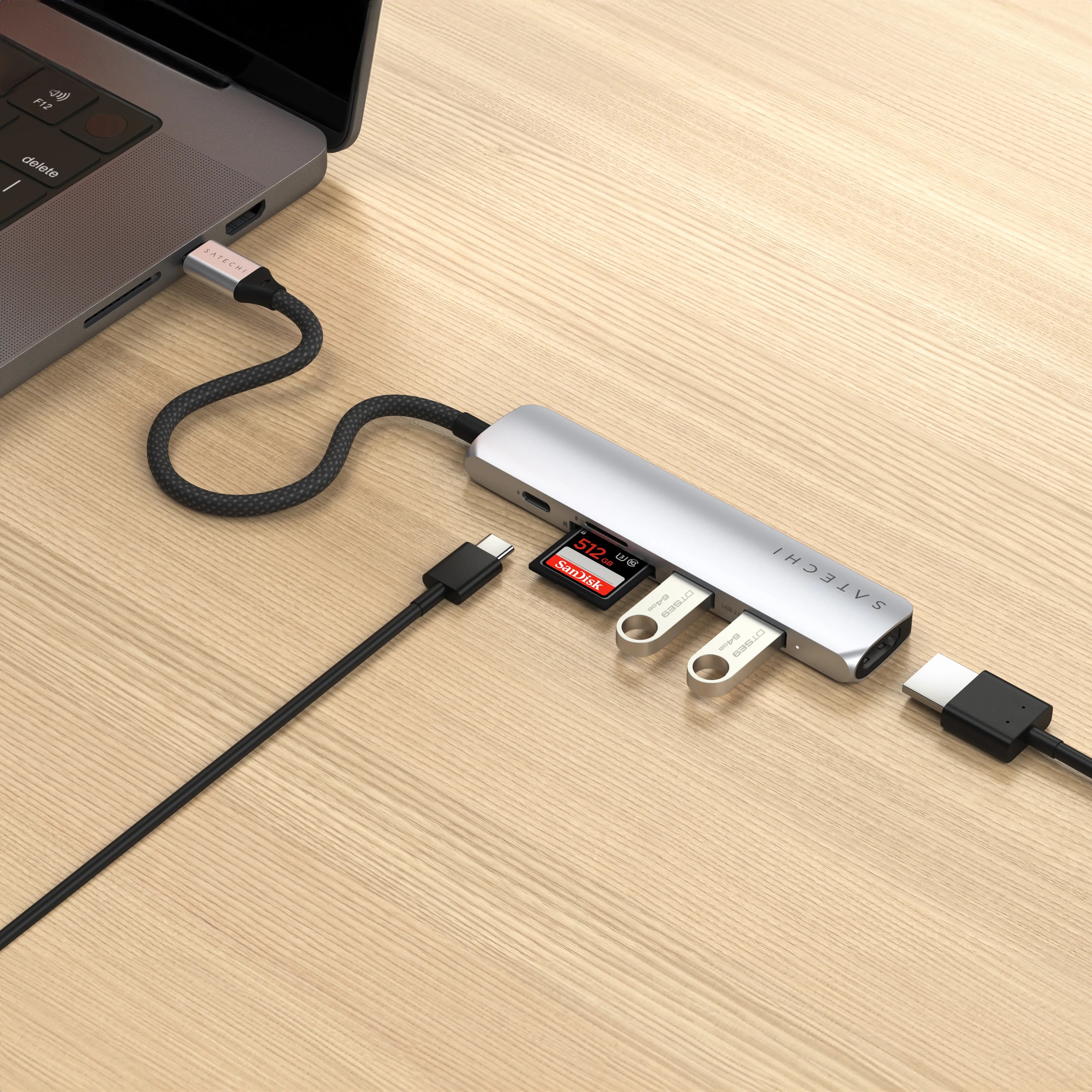 EAN 0810086361762 - Satechi ST-P6SS hub de interfaz USB Tipo C 10000 Mbit/s Plata imagen 7