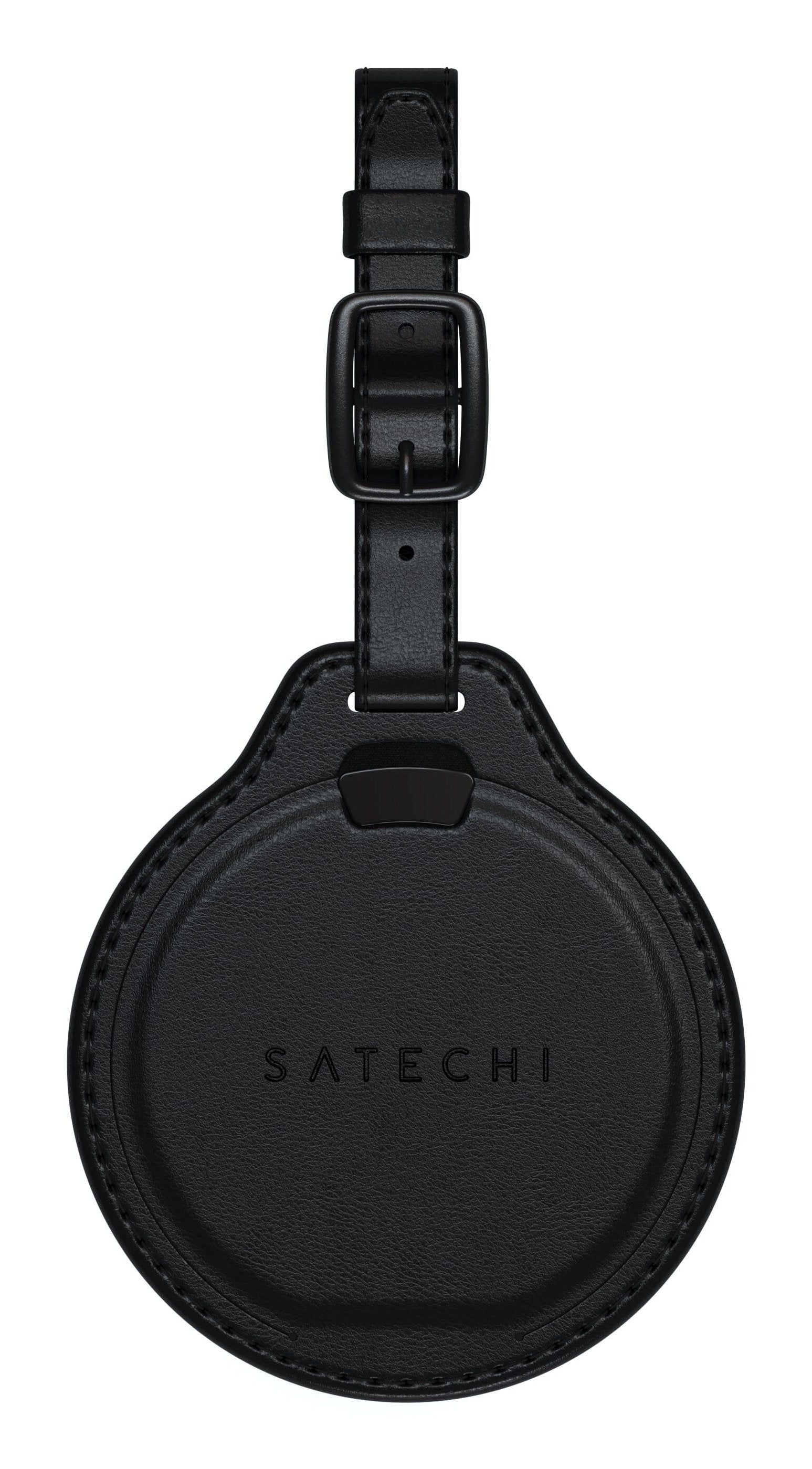 Satechi Vegan-Leather Findall Luggage Tag Black