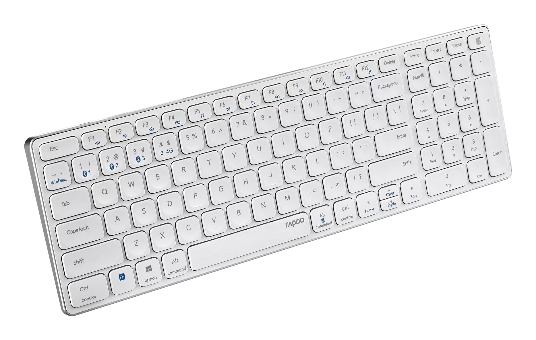EAN 6940056114853 - Rapoo E9700M teclado Oficina RF Wireless + Bluetooth QWERTY Blanco imagen 2