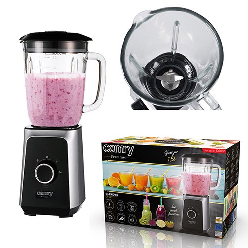 EAN 5902934834391 - Camry Premium CR 4077 licuadora 1,5 L Batidora de vaso 500 W Negro imagen 6
