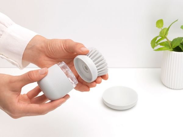 Brabantia Replacement Dish Brush Set Of 2 Light Grey