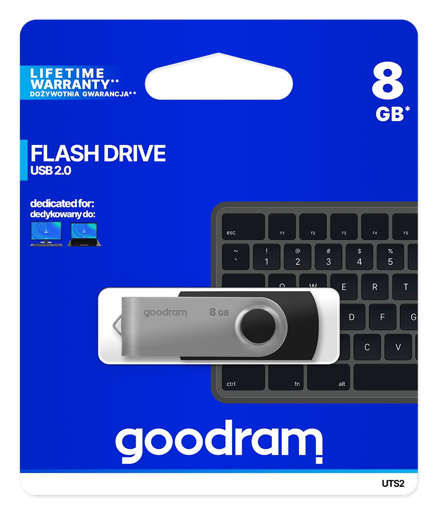 EAN 5908267920404 - Goodram UTS2 unidad flash USB 8 GB USB tipo A 2.0 Negro imagen 5