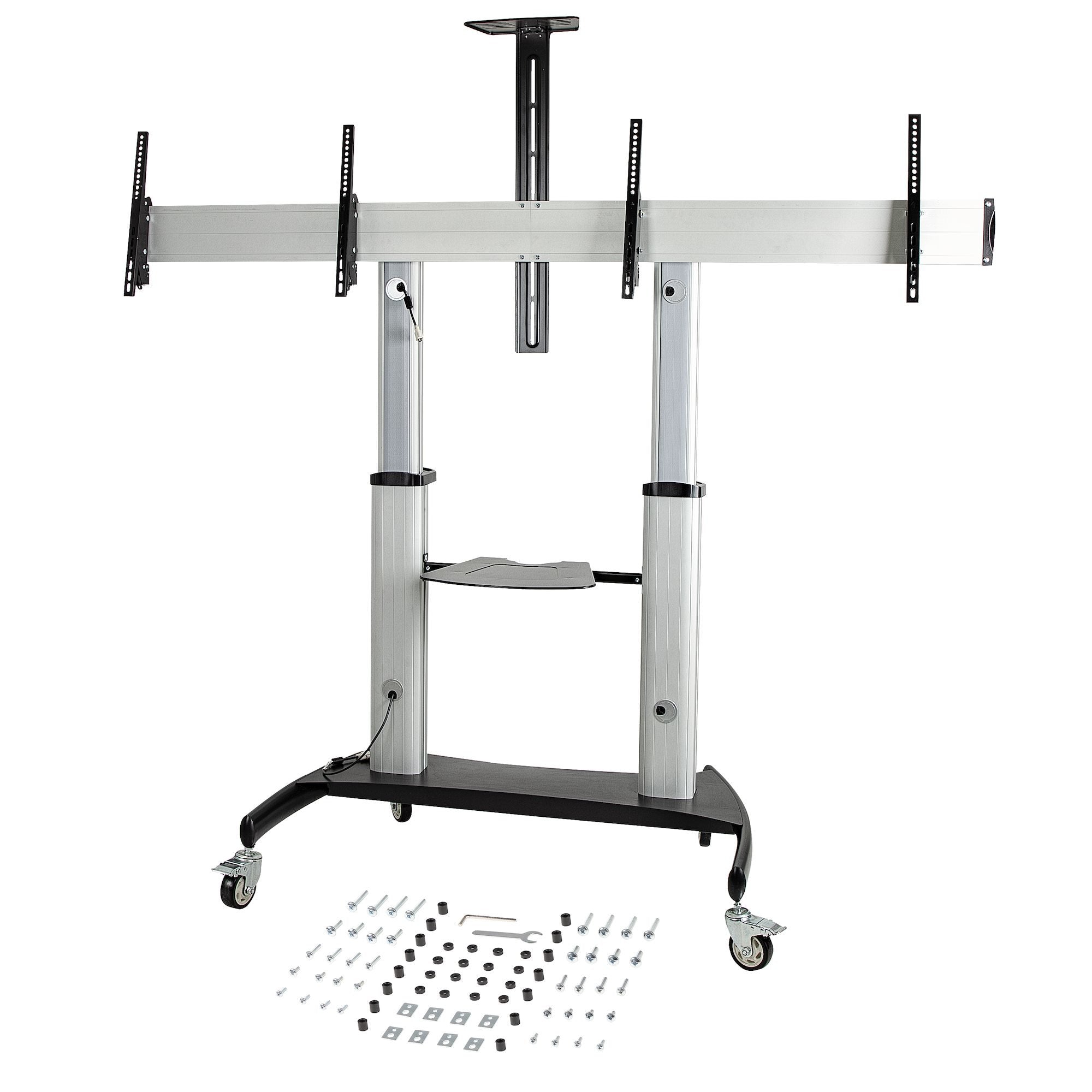 EAN 0065030891653 - StarTech.com STNDMTVDUO soporte para TV 152,4 cm (60") Negro, Plata imagen 9
