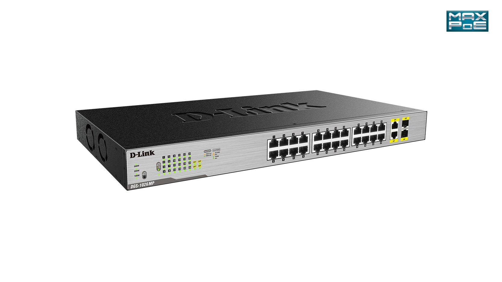 EAN 0790069426667 - D-Link DGS-1026MP switch No administrado Gigabit Ethernet (10/100/1000) Energía sobre Ethernet (PoE) Negr imagen 3