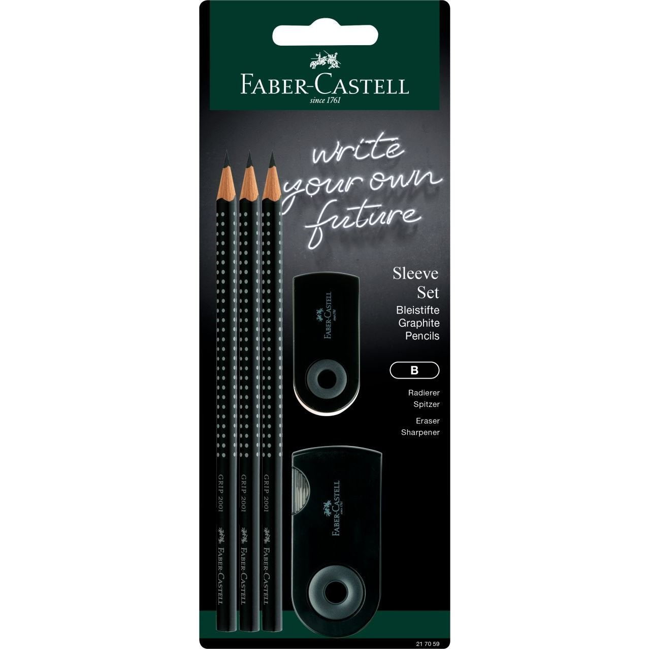 EAN 4005402170593 - Faber-Castell 217059 lápiz de grafito B 3 pieza(s) imagen 1