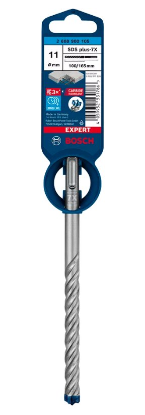 Bosch Professional Expert Percutor Sds-Plus-7x, Ø 11 Mm, Longitud Útil 100 Mm 2608900105