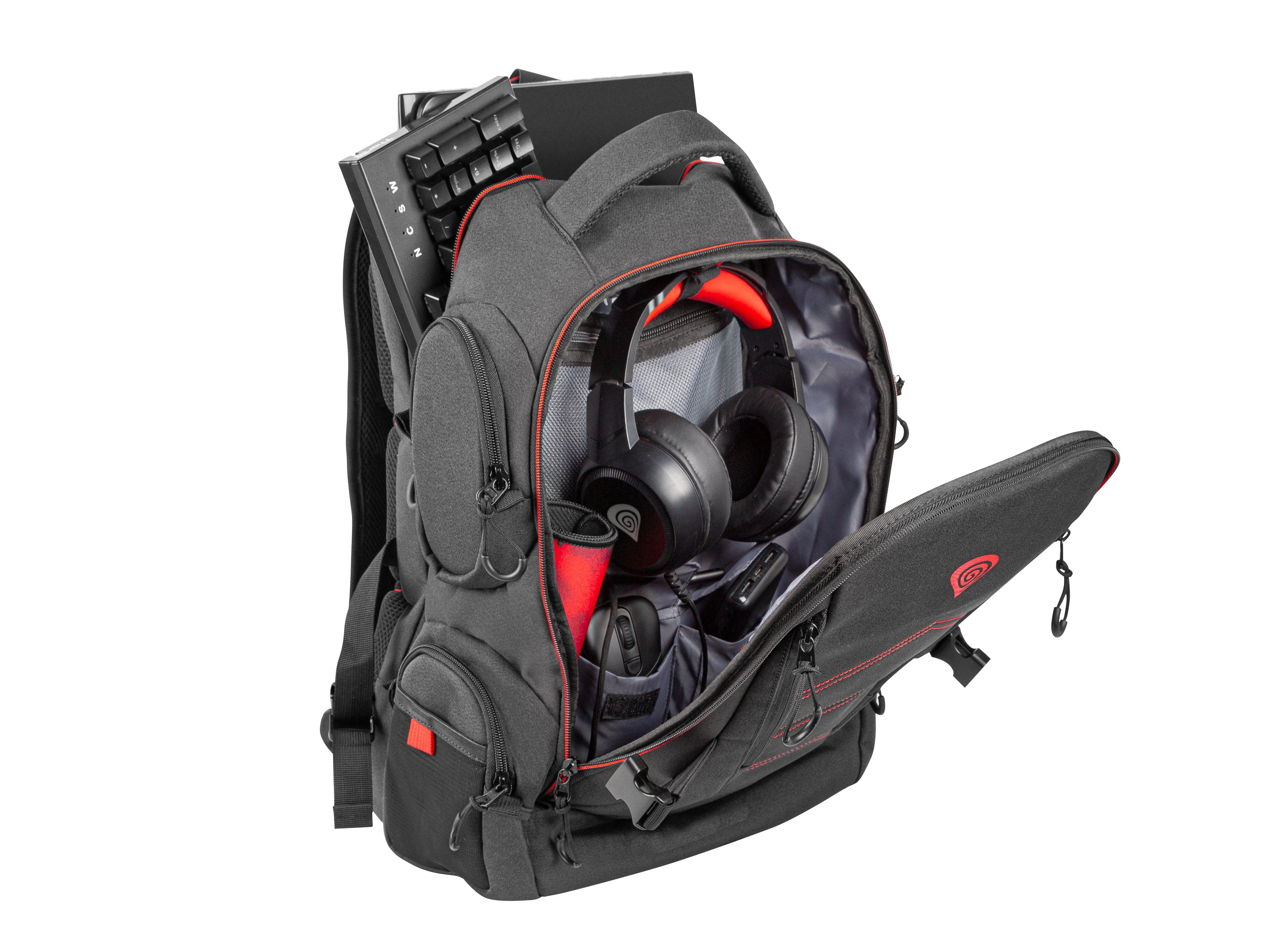 EAN 5901969426618 - GENESIS Pallad 550 43,9 cm (17.3") Mochila Negro, Rojo imagen 8