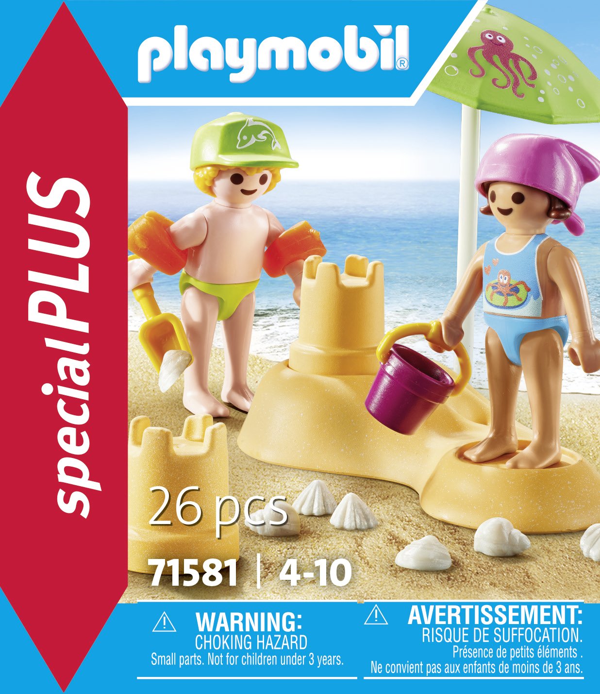 Playmobil Niños Con Castillo De Arena