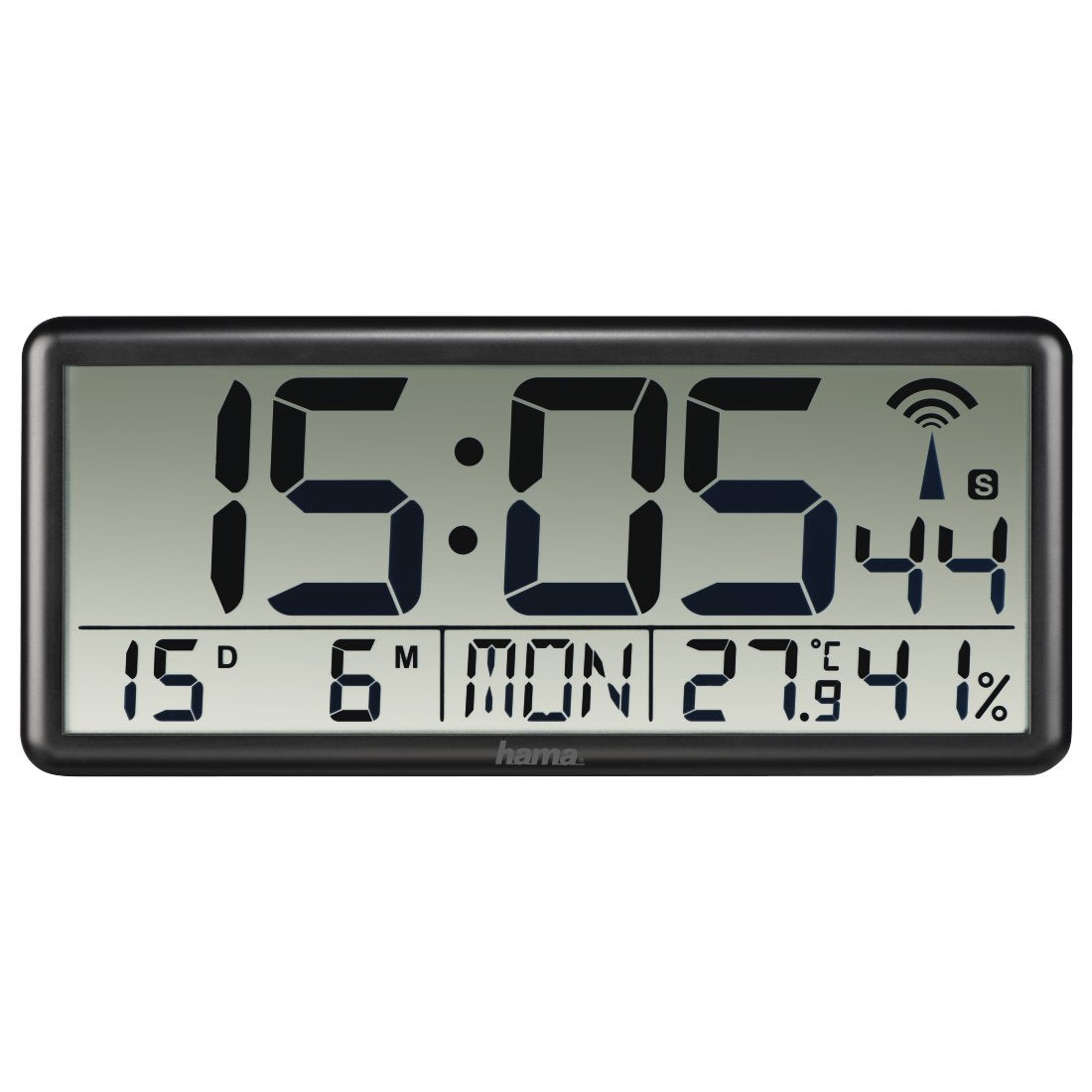 EAN 4047443445452 - Hama Jumbo Reloj digital Rectángulo Negro imagen 1