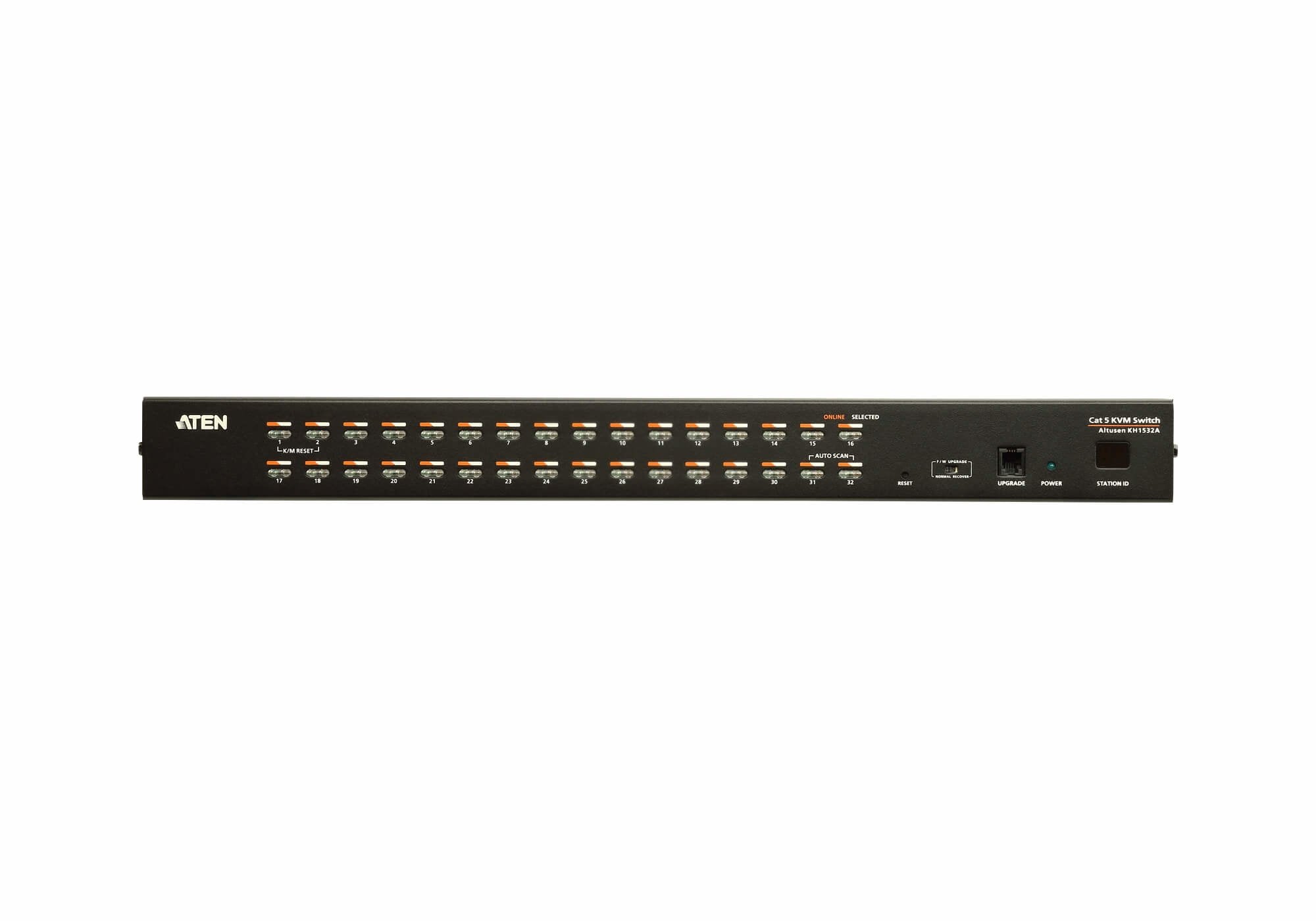 Aten 32-Port Cat 5e/6 Kvm Switch Conmutador Kvm Cat 5 De 32 Puertos, 1920 X 1200, 43.72x16.37x4.4 Cm, 2.81 Kg