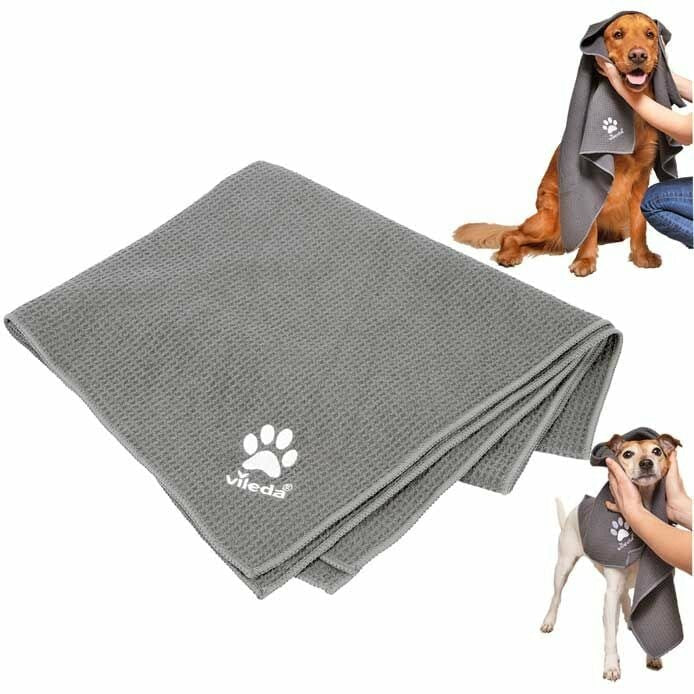 Vileda Pet Pro Paño De Microfibra Xl (Gris, Talla Xl, 65 X 100 Cm)