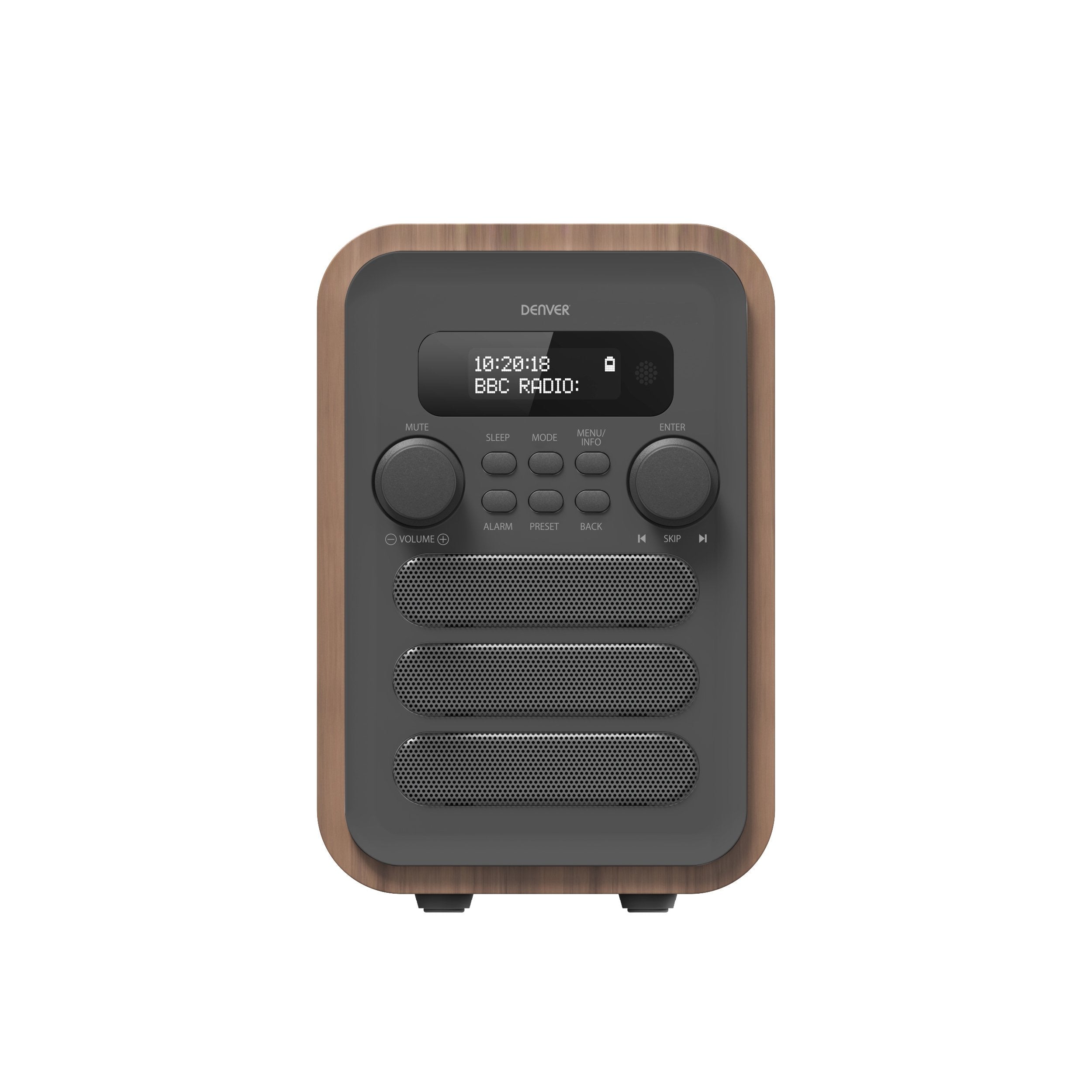 EAN 5706751052453 - Denver DAB-48GREY Personal Digital Gris, Madera imagen 2