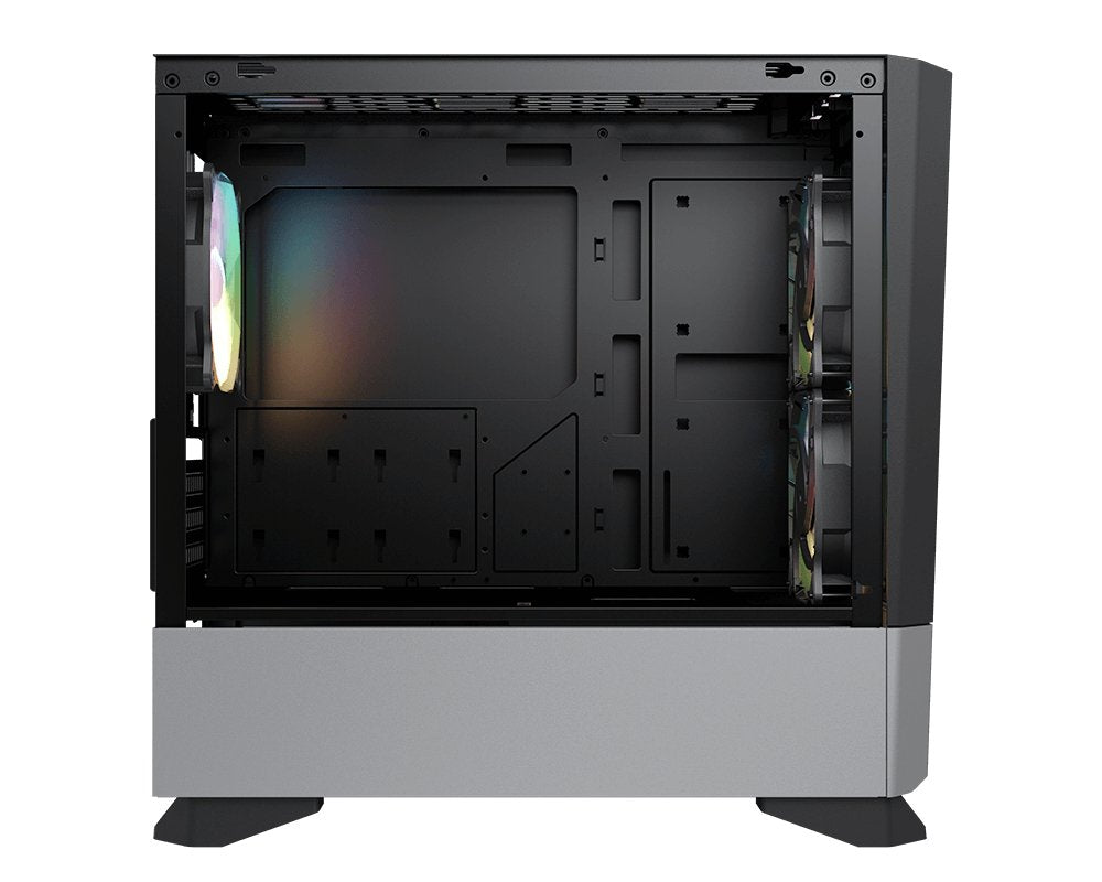 Caja Pc Cougar Mg140 Air Rgb Black Cristal Templado
