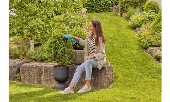 Tijeras Para Césped A Batería Gardena Powercut 20/18v P4a Solo, Con Cuchilla Para Arbustos Turquesa/Gris, Sin Batería Ni Cargador, Power For All Alliance 14750-55