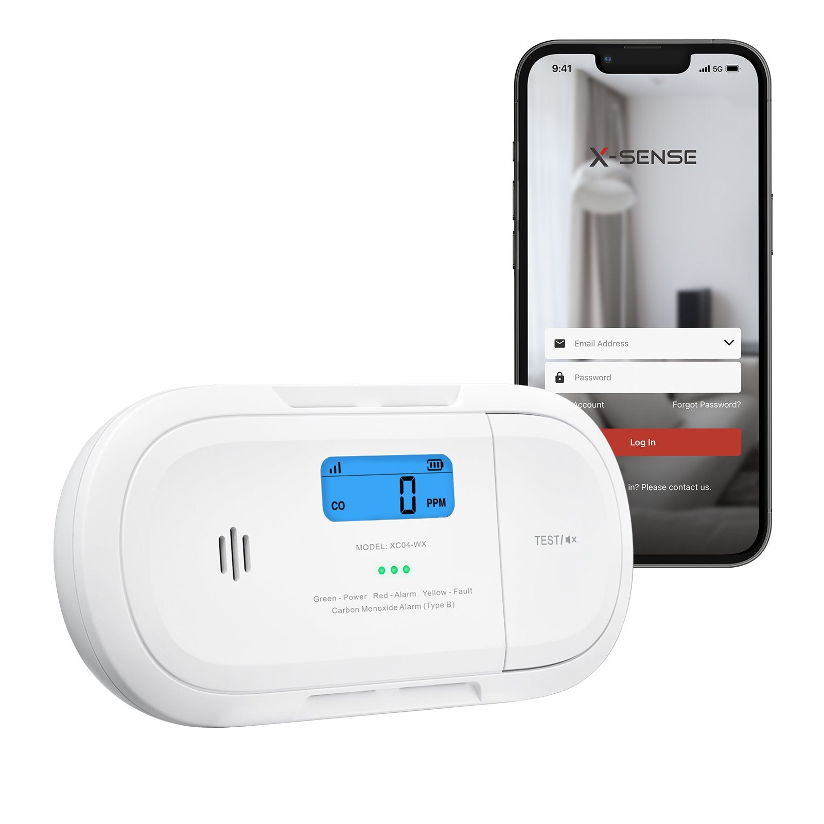 Detector De Co Autónomo Comunicación Wifi 2.4ghz