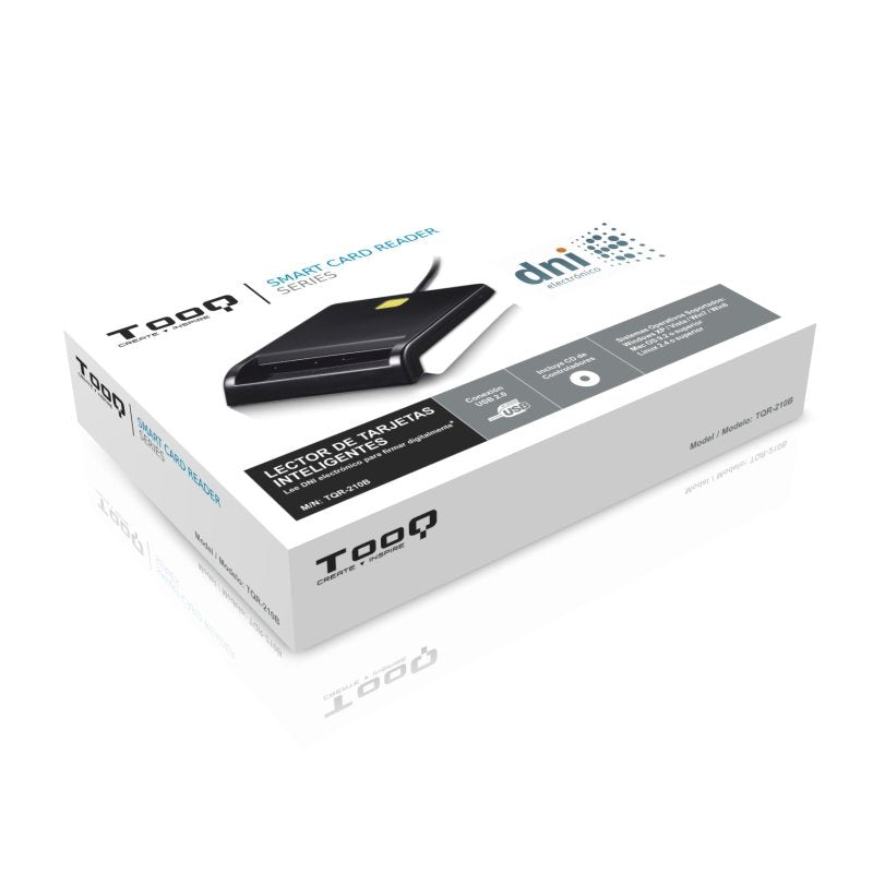 EAN 8433281006799 - TooQ TQR-210B lector de tarjeta inteligente Interior imagen 4