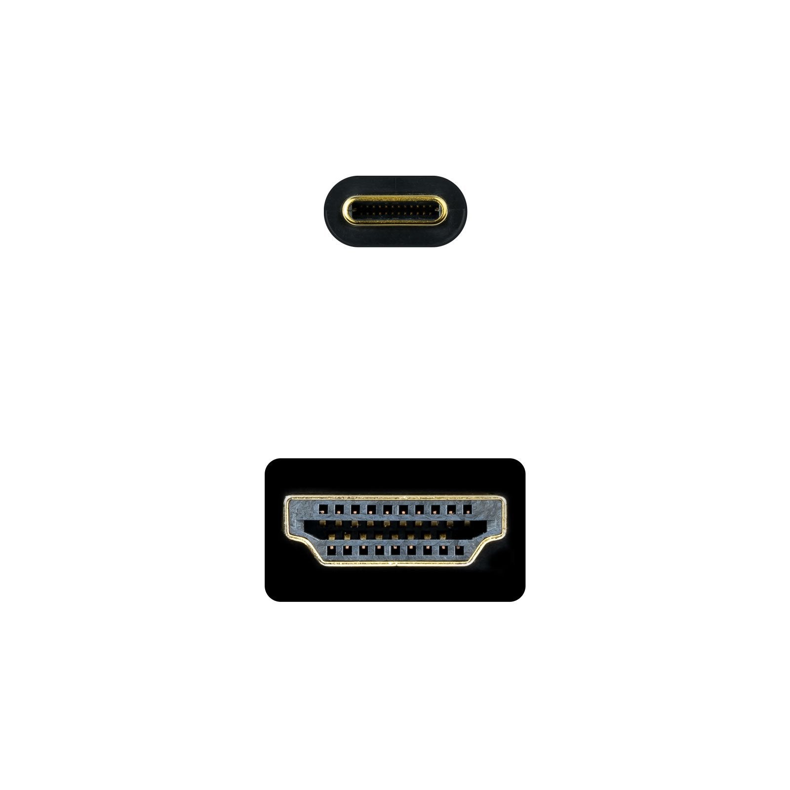 EAN 8433281012882 - Nanocable 10.15.5132 adaptador de cable de vídeo 1,8 m USB Tipo C HDMI tipo A (Estándar) imagen 3