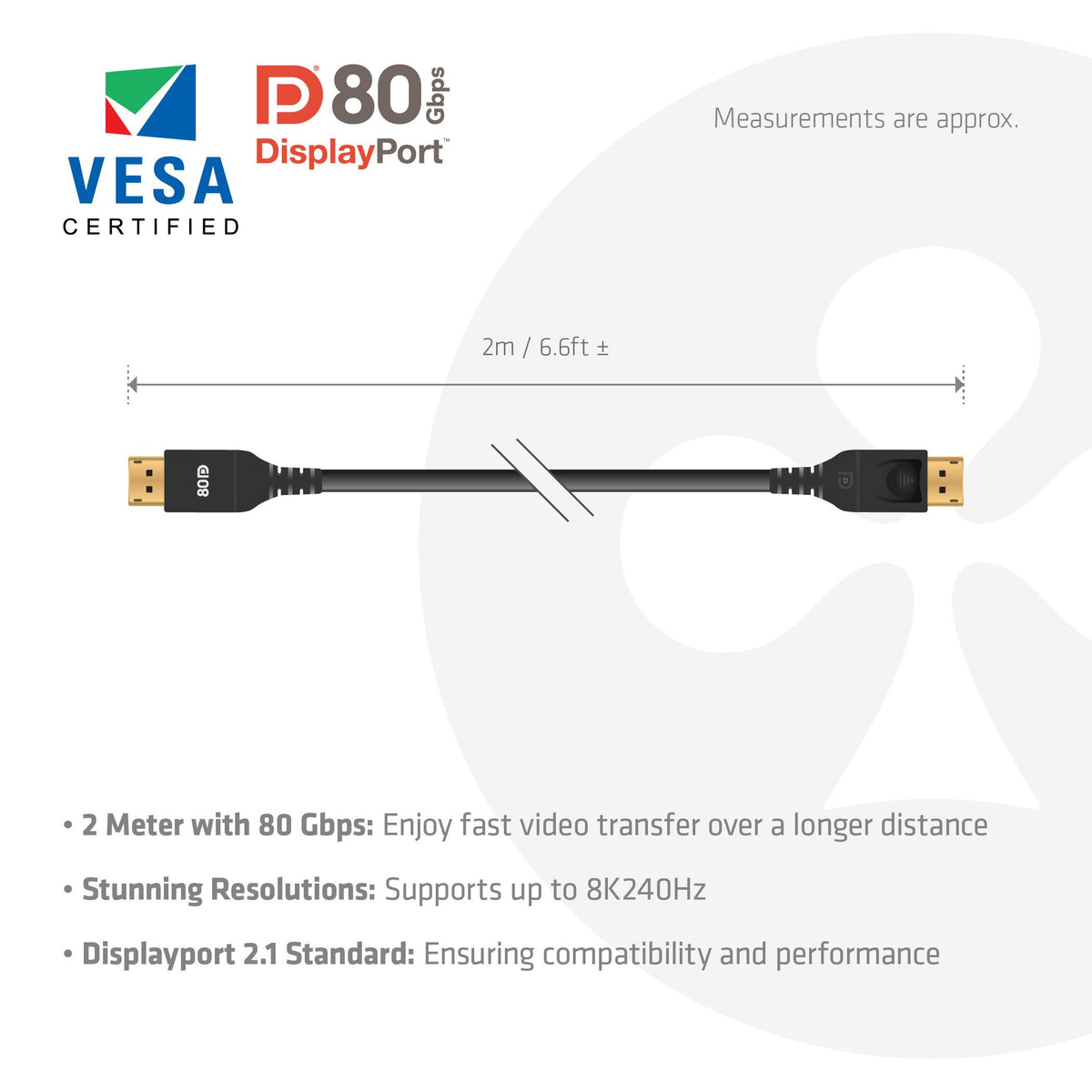 EAN 8719214473549 - CLUB3D CAC-1094 cable DisplayPort Negro imagen 3
