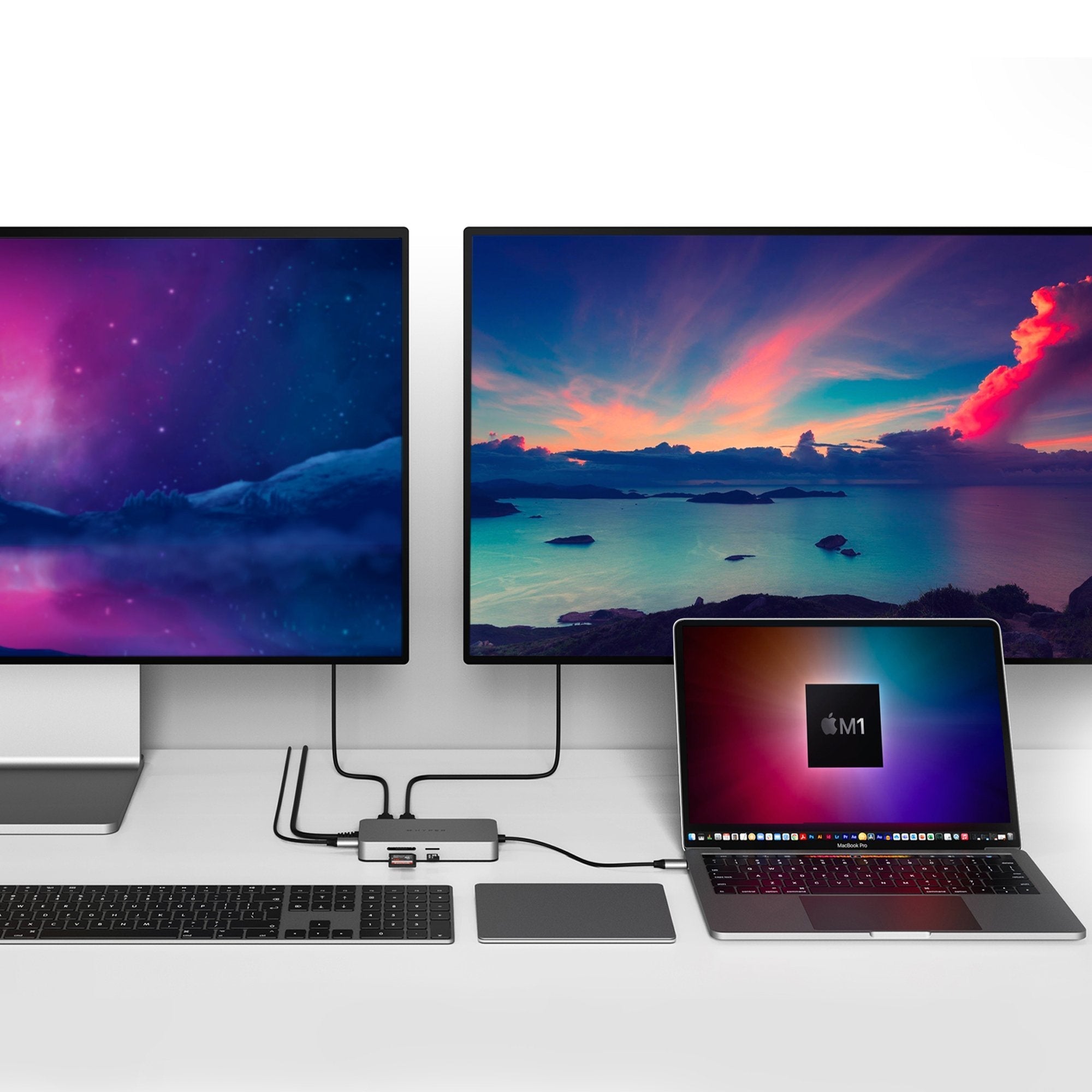 EAN 0817110015936 - HYPER HDM1H base para portátil y replicador de puertos USB 3.2 Gen 1 (3.1 Gen 1) Type-C Acero inoxidable imagen 3